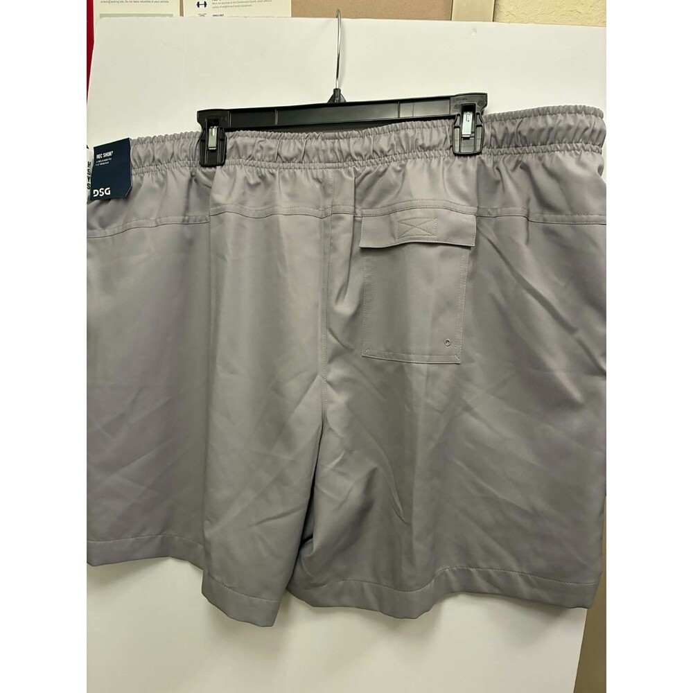 DSG Men's 2XL Light Charcoal Athletic Training Shorts 6" Inseam Water Repellent
